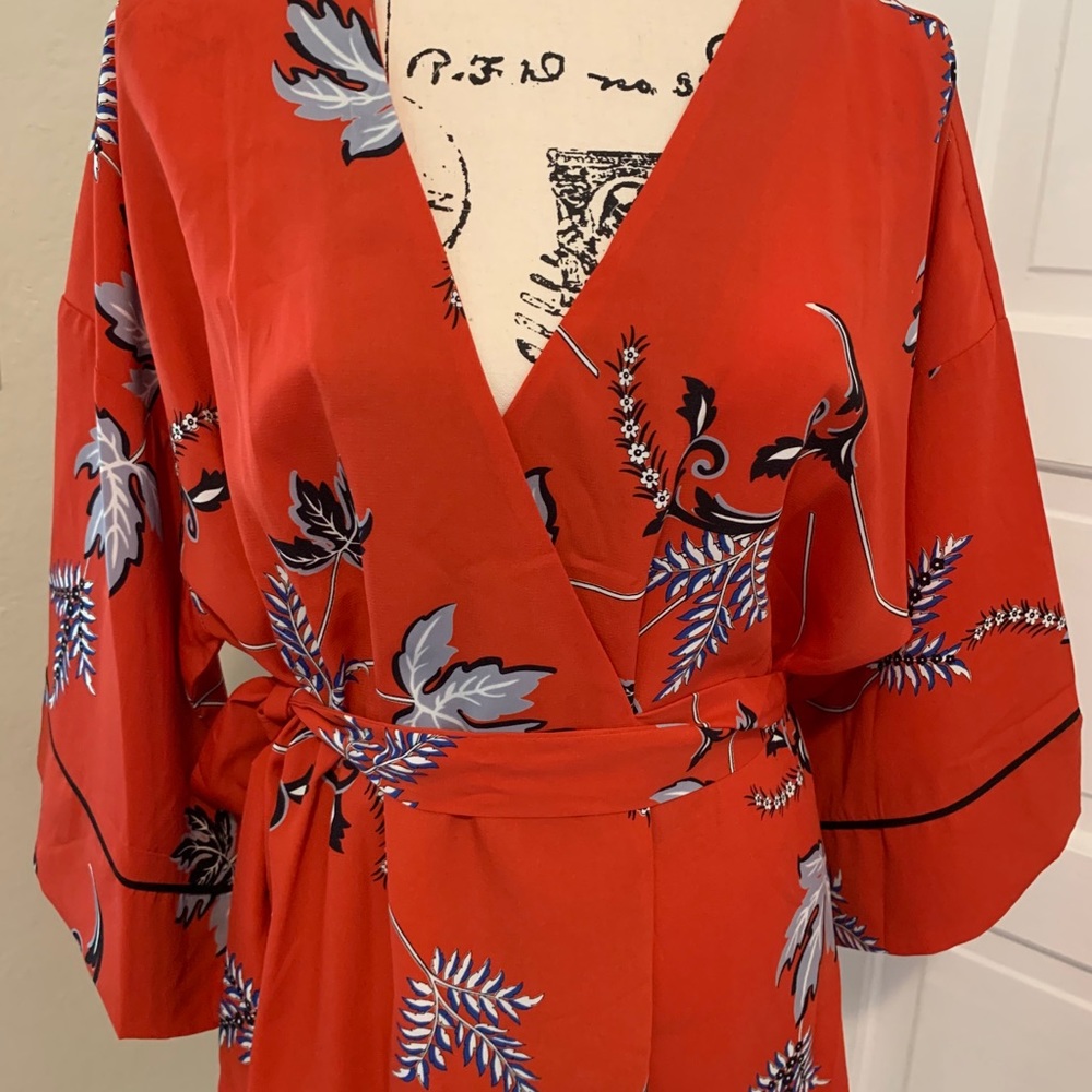 Lovely Red Kimono Dress